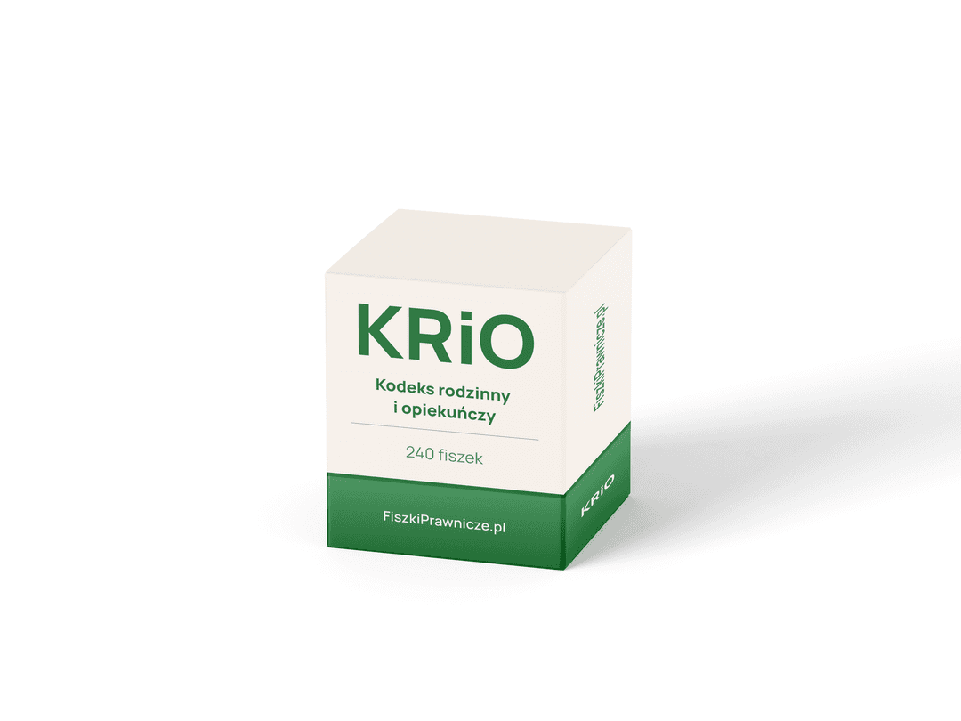 Fiszki — Kodeks Rodzinny i Opiekuńczy