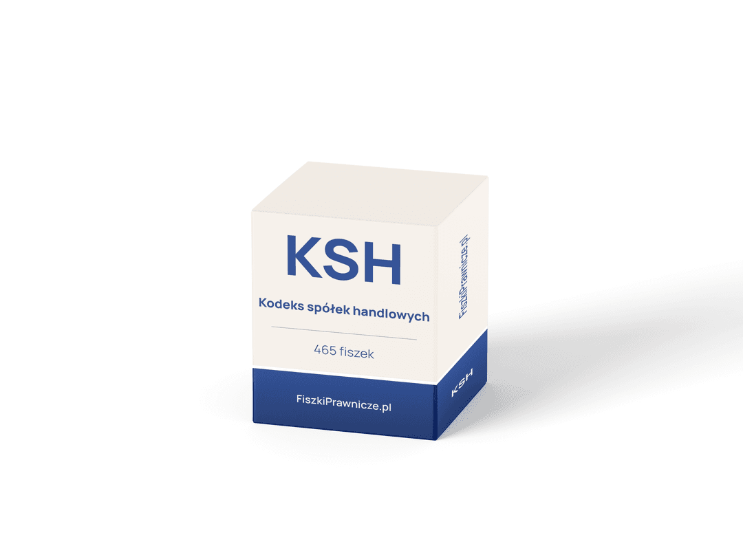 Fiszki — Kodeks Spółek Handlowych
