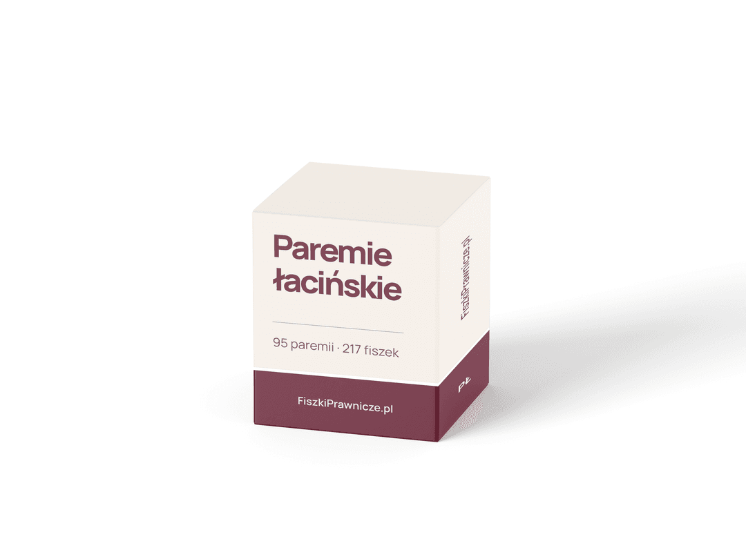 Fiszki — Paremie Łacińskie